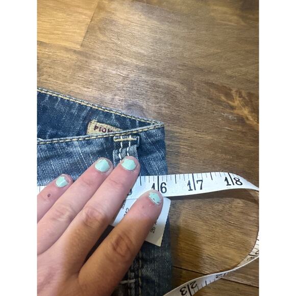 Women's Silver Pioneer Boot Cut 90's Jeans Size 26 NWT Thick Stitch Flap Pocket - Picture 9 of 14